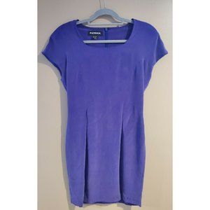 Women's Vtg 100% Silk Purple Patrick Pleated Dress by Patrick, Size 6